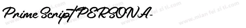 Prime Script PERSONA字体转换
